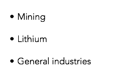 &nbsp;Mining Lithium General industries 